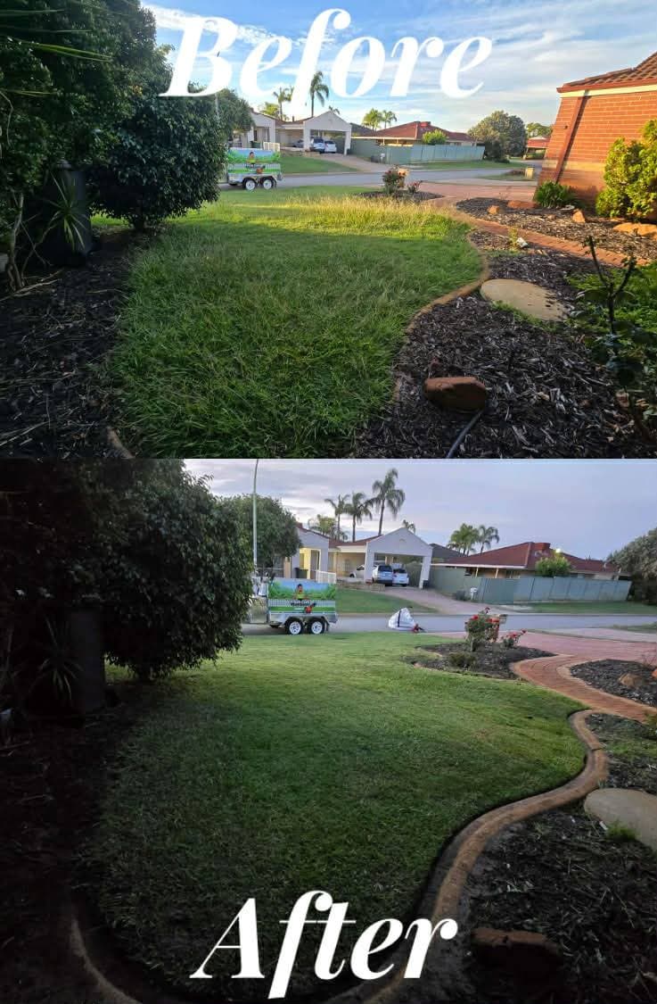 Fresh Cuts work — lawnmowed2before & after