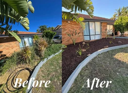 Fresh Cuts gardening work — before and after #1